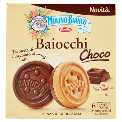 Mulino Bianco Baiocchi Choco 144 gr. (6 monoporzioni)