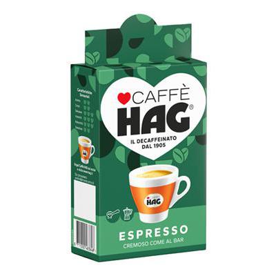 Hag Caffè decaffeinato espresso 250 gr.
