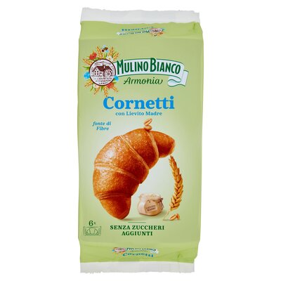 Mulino Bianco Cornetti senza Zucchero 280 gr. (n. 6 pezzi)