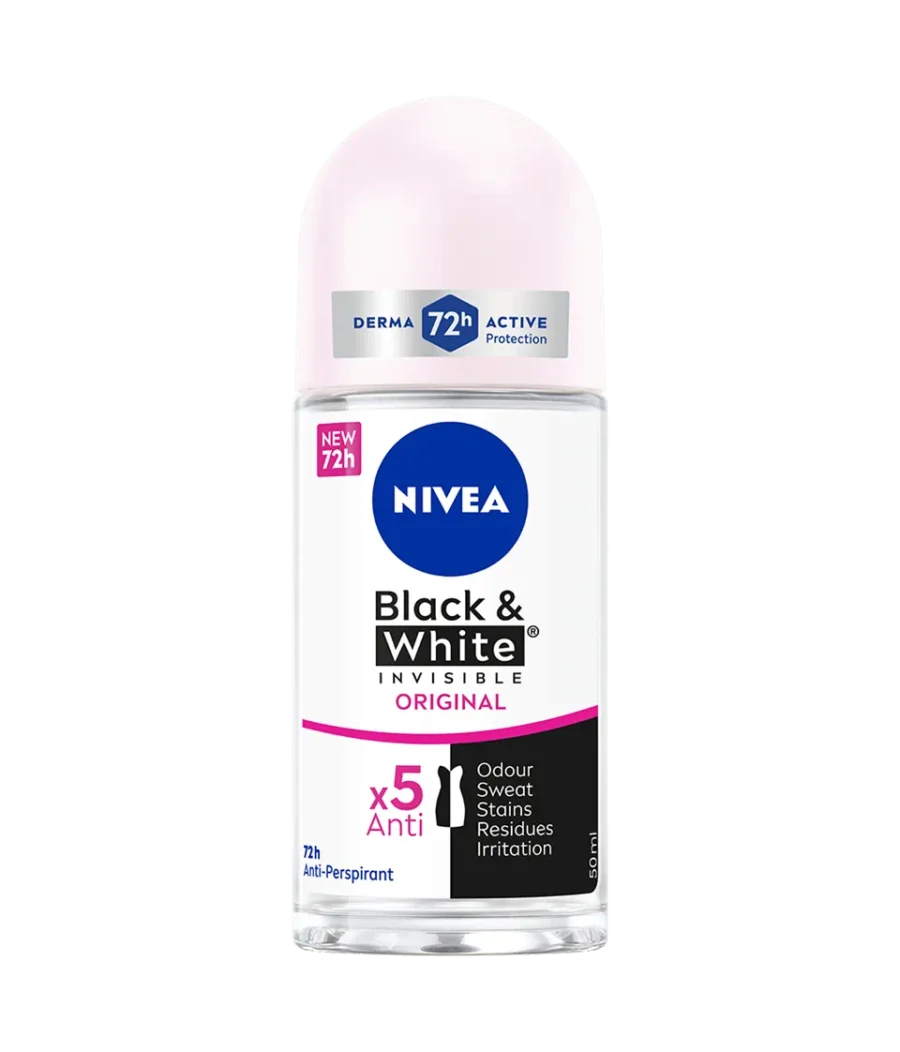 Nivea deodorante Roll-On Black & White Invisible 50 Ml
