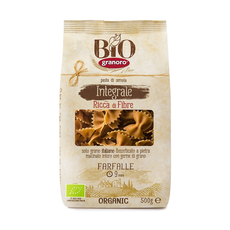 Granoro Farfalle Pasta Bio Integrale 500 Gr