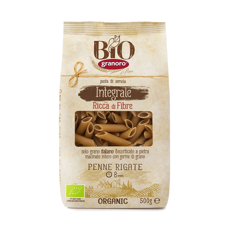 Granoro Penne Rigate Pasta Bio Integrale 500 Gr