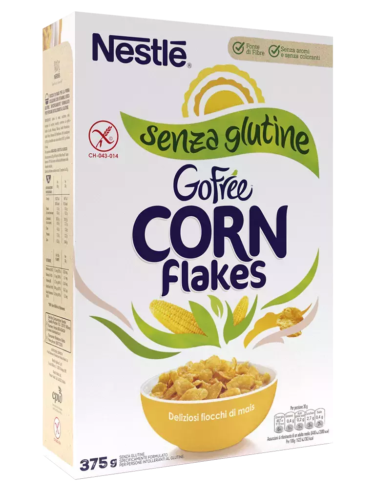 Nestlè Corn Flakes Go Free Senza Glutine 375 Gr