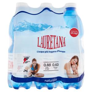 Lauretana Acqua Minerale Naturale Pet 6x0,5 Lt