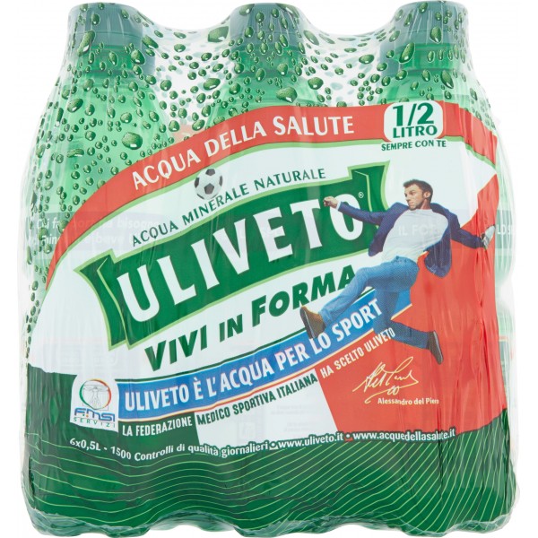 Uliveto Acqua Effervescente Naturale Pet 6x0,5Lt