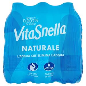 Vitasnella Acqua Minerale Naturale Pet 6x0,5 Lt