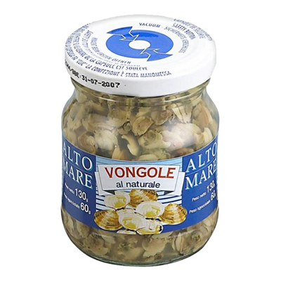 Alto Mare Vongole al naturale 130 gr.
