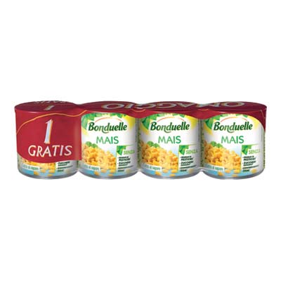 Bonduelle Mais in lattine 150 gr. x 3+1