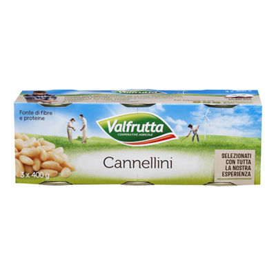 Valfrutta Fagioli Cannellini in lattine 400 gr. x 3
