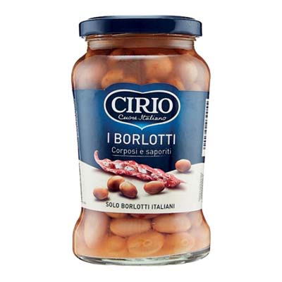 Cirio Fagioli Borlotti in vetro 370 gr.