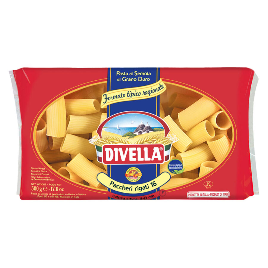 Divella Paccheri Rigati num.16 500 Gr