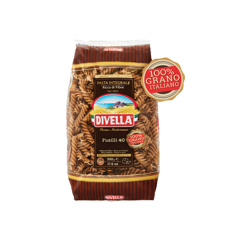 Divella Pasta Integrale Fusilli 500 Gr