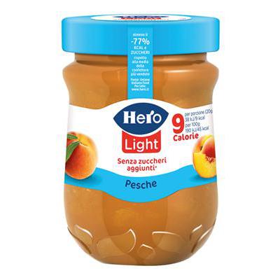 Hero Light Confettura Pesche 280 gr.