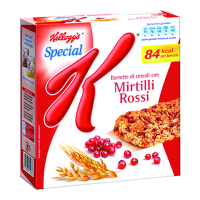 Kellogg's Special K barrette ai Mirtilli rossi 129 gr. (6 pz)