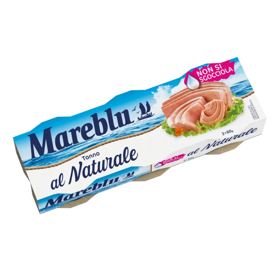Mareblu Tonno al naturale 60 gr. x 3