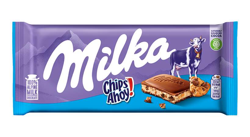 Milka cioccolato chips Ahoy 100 gr.