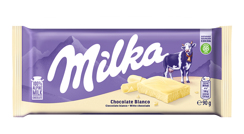 Milka Cioccolato bianco 90 gr.