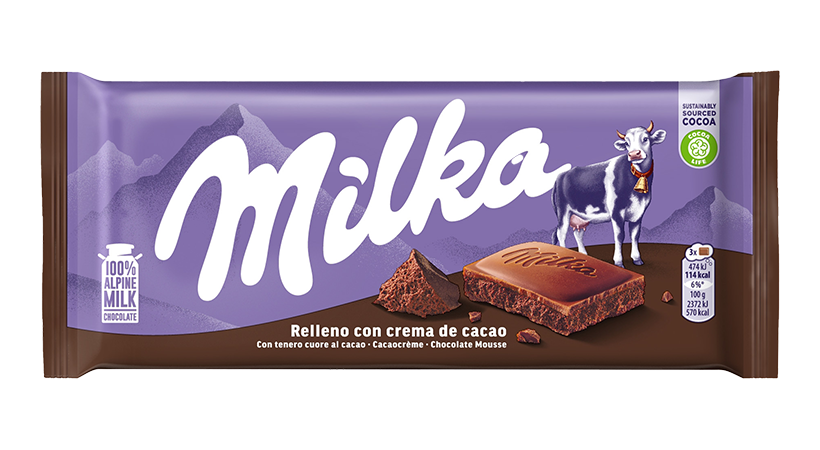 Milka Cioccolato Cuore Tenero Tavoletta Cioccolato al Latte 100 gr.