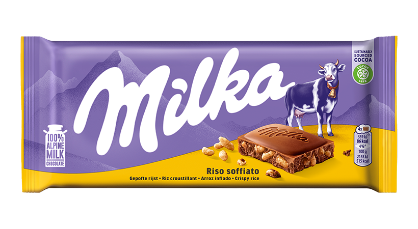Milka Cioccolato con riso soffiato 100 gr.