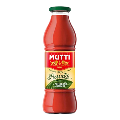 Mutti Passata di Pomodoro al Basilico 700 ml.