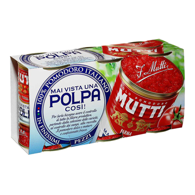Mutti Polpa di Pomodoro 400 gr. x 3