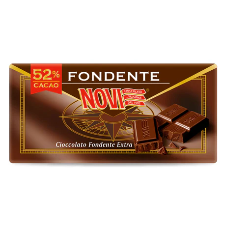 Novi Cioccolato Fondente extra 52% cacao 100 gr.