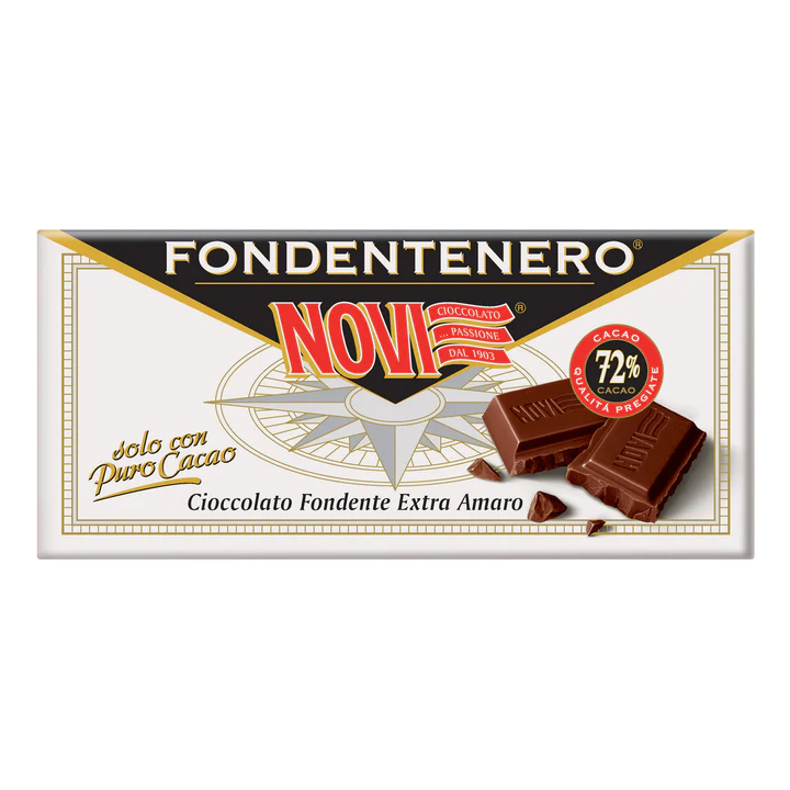 Novi Tavoletta Fondentenero 72% cacao 100 gr.