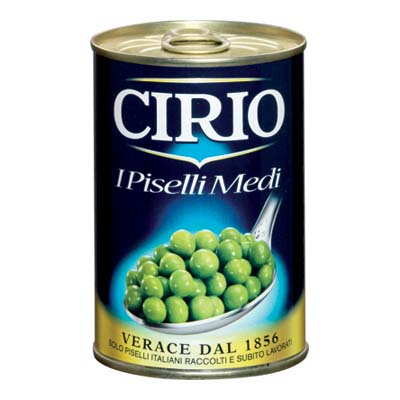 Cirio Piselli medi in lattina 400 gr.