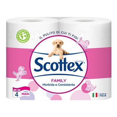 Scottex Carta Igienica Family 4 Maxi Rotoli