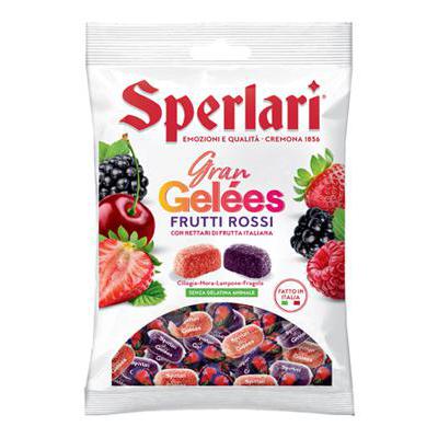 Sperlari caramelle Gran Geleès Frutti rossi 175 gr.