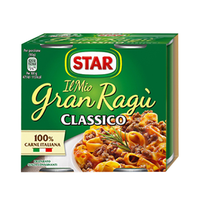 Star Gran Ragù Classico 180 gr. x 2