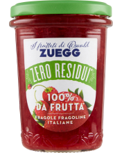 Zuegg Confettura "Zero residui 100% da frutta" Fragole italiane 230 gr.
