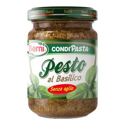 Berni Pesto al basilico senza aglio 135 gr.