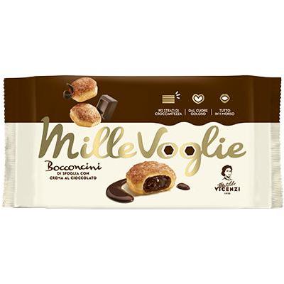 Vicenzi Millevoglie Bocconcini ripieni di crema al cioccolato 100 g
