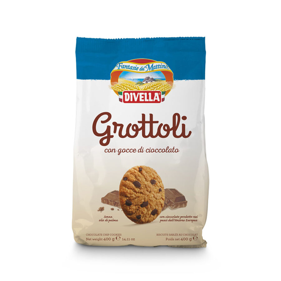 Divella Grottoli con gocce di Cioccolato 400 gr.