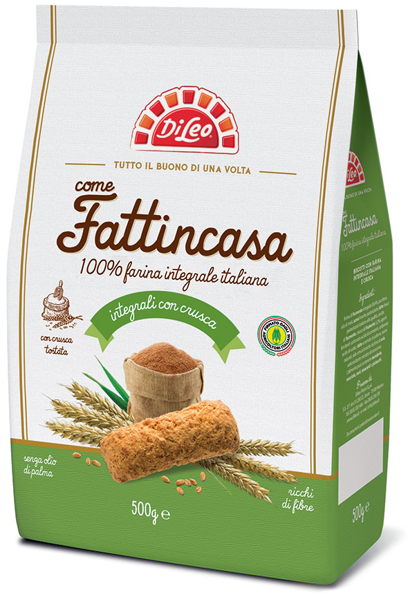 Di Leo Biscotti Fattincasa Integrali 500 gr.