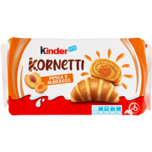 Kinder Ferrero Kornetti Pesca e Albicocca 42 gr. x 6