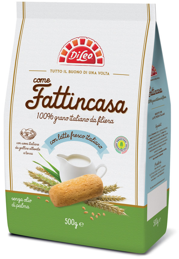 Di Leo Biscotti Fattincasa con latte fresco 500 gr.