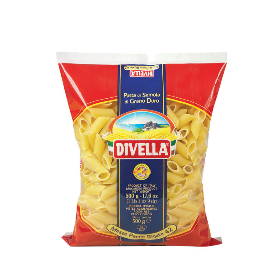 Divella Mezze Penne Rigate 500 Gr