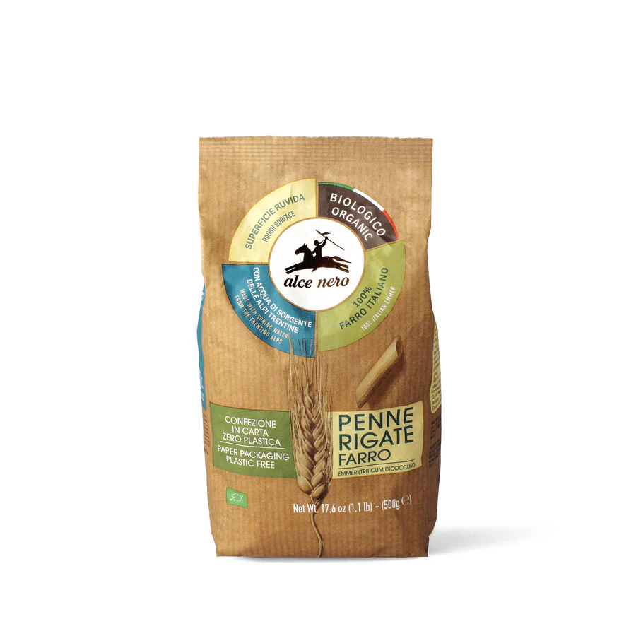 Alce Nero Penne Rigate Farro Bio 500 Gr
