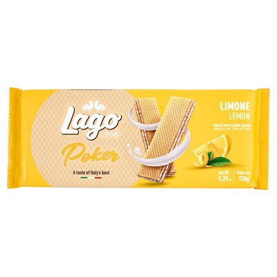 Lago Poker Wafers alla Cremalimone 150 gr.