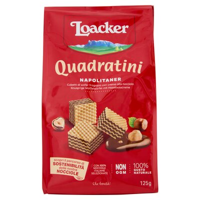 Loacker Wafer Napolitaner Quadratini 125 gr.