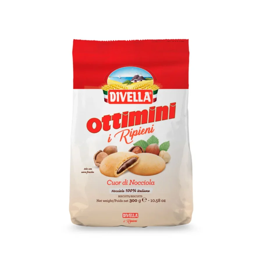 Divella Ottimini "i Ripieni" Cuor di Nocciola 300 gr.