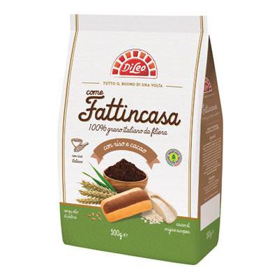 Di Leo Biscotti Fattincasa con Riso e Cacao 500 gr.