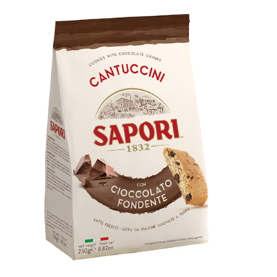 Sapori Cantuccini con gocce di Cioccolato fondente 250 gr.