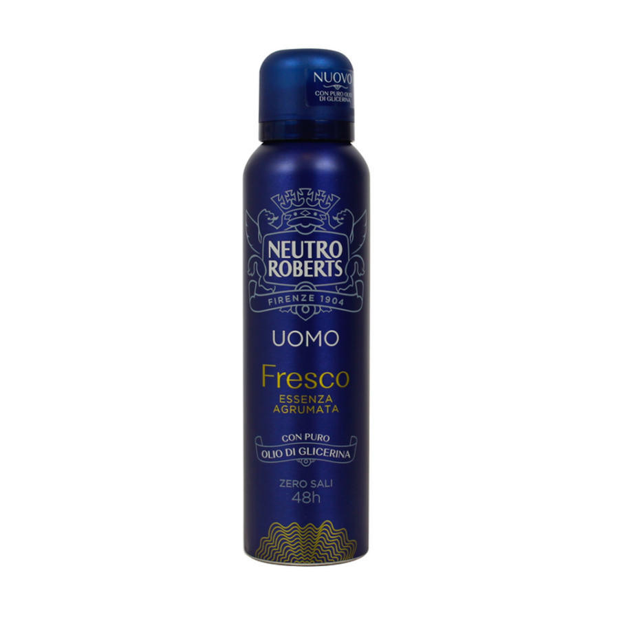 Neutro Roberts Deodorante Uomo Spray Fresco Essenza Agrumata 150 Ml