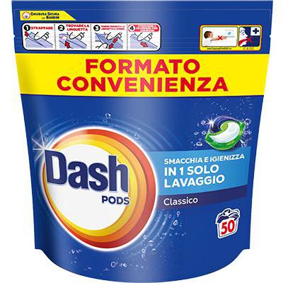 Dash Pods Detersivo Classico 50 Lavaggi