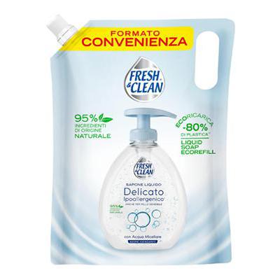 Fresh & Clean Sapone Liquido Acqua Micellare Eco Ricarica 1000 Ml