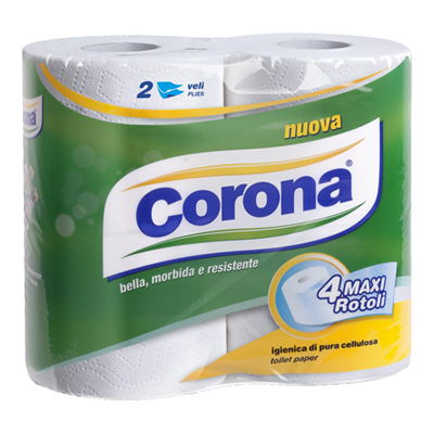 Corona Carta Igienica 2 Veli 4 Maxi Rotoli