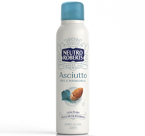 Neutro Roberts Deodorante Spray Asciutto Iris e Mandorla 150 Ml